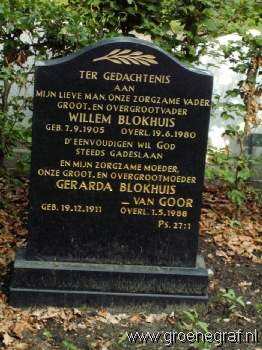 Grafmonument grafsteen Gerarda van Goor