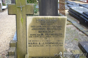 Grafmonument grafsteen Jacobus Henricus  Benschop