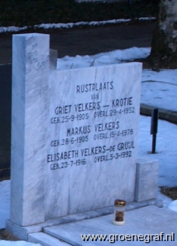 Grafmonument grafsteen Griet  Krotje