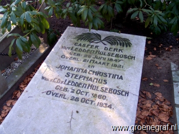 Grafmonument grafsteen Casper Derk van Ledden Hulsebosch