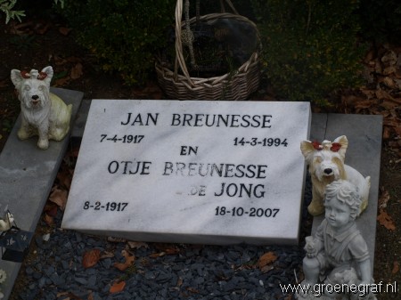 Grafmonument grafsteen Jan  Breunesse