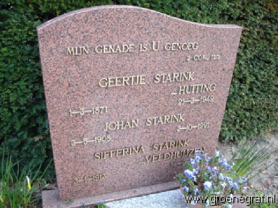 Grafmonument grafsteen Geertje  Huiting