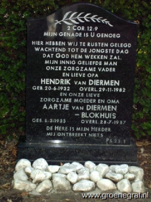 Grafmonument grafsteen Hendrik van Diermen