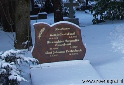 Grafmonument grafsteen Aaltje  Oosterbroek