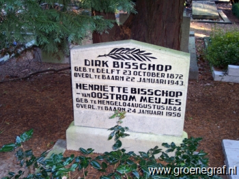 Grafmonument grafsteen Dirk  Bisschop
