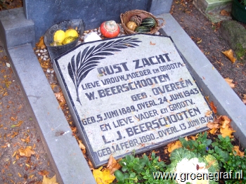 Grafmonument grafsteen Leendert Johannis  Beerschooten