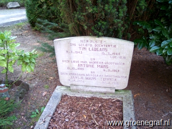 Grafmonument grafsteen Antonie  Mans