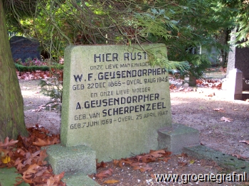 Grafmonument grafsteen Willem Frederik  Geijsendorpher