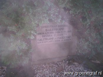 Grafmonument grafsteen Christiaan Hendrik  Galenkamp