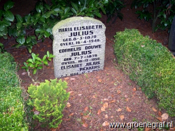 Grafmonument grafsteen Maria Elisabeth  Julius