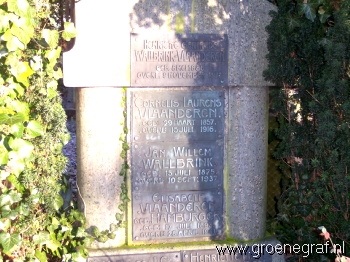 Grafmonument grafsteen Jan Willem  Wallbrink