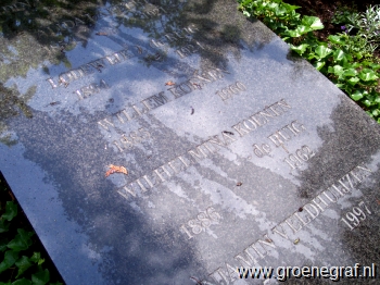Grafmonument grafsteen Lodewijk Johannes de Ruig
