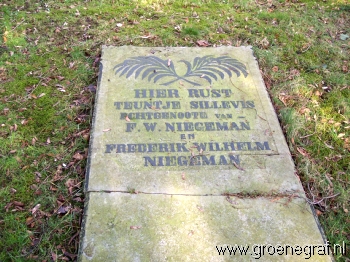 Grafmonument grafsteen Frederik Willem  Niegeman