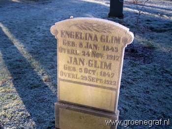Grafmonument grafsteen Jan  Glim