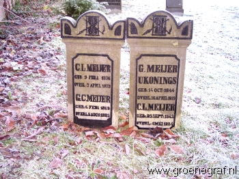 Grafmonument grafsteen Christiaan Lodewijk  Meijer