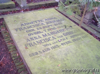 Grafmonument grafsteen Anna Margaretha Francisca van Gorkom