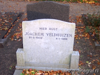 Grafmonument grafsteen Joachem  Veldhuizen