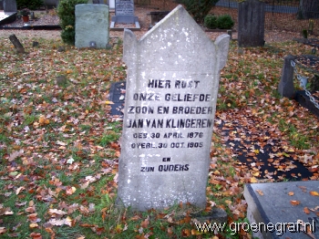 Grafmonument grafsteen Jan van Klingeren