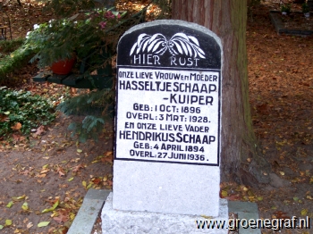 Grafmonument grafsteen Hendrikus  Schaap