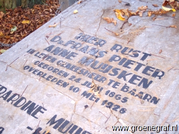Grafmonument grafsteen Frans Pieter Anne  Muijsken