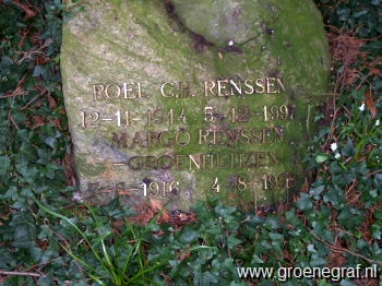 Grafmonument grafsteen Roelof Cornelis Hendrik  Renssen