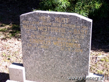 Grafmonument grafsteen Cornelis  Westeneng