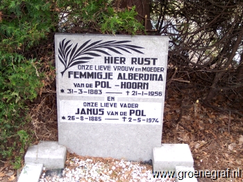 Grafmonument grafsteen Janus van de Pol