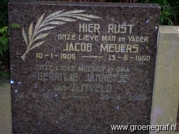 Grafmonument grafsteen Jacob  Meijers