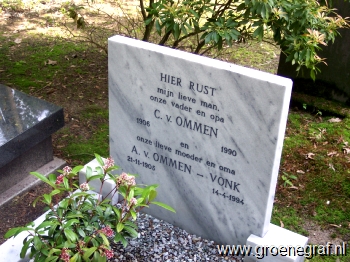 Grafmonument grafsteen Cornelis van Ommen