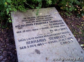 Grafmonument grafsteen Hermanus  Siebbeles
