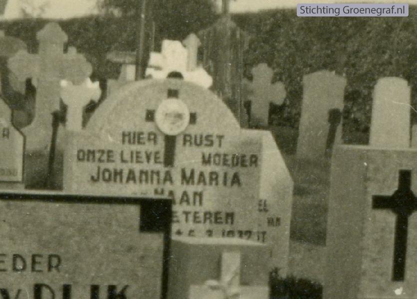 Grafmonument grafsteen Johanna Maria van Meeteren