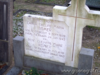 Grafmonument grafsteen René Clemens Marie  Römer