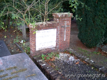 Grafmonument grafsteen Willem  Dijkman
