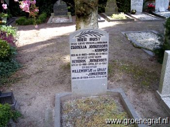 Grafmonument grafsteen Willemijntje  Jongerden