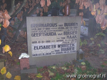 Grafmonument grafsteen Geerhardus van Buuren