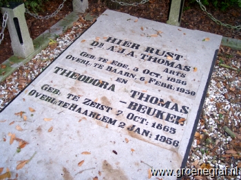 Grafmonument grafsteen Theodora  Beuker