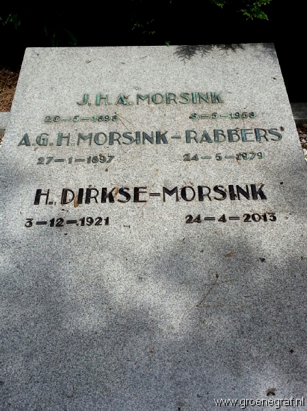 Grafmonument grafsteen Jan Hendrik Albert  Morsink