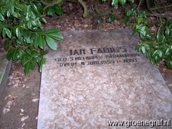 Grafmonument grafsteen Jan  Fabius