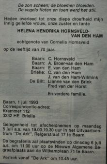 Afbeelding bij Helena Hendrika van den Ham