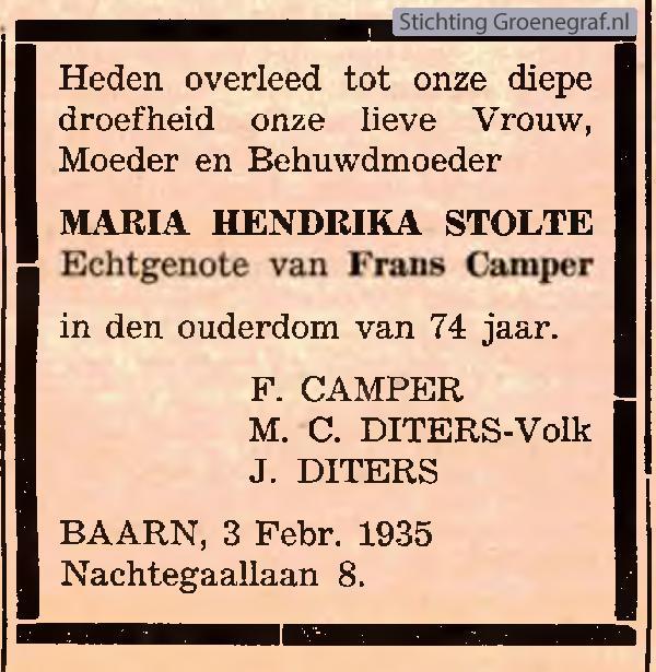 Afbeelding bij Maria Hendrika  Stolte