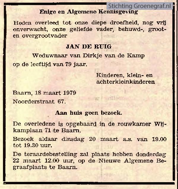 Afbeelding bij Jan de Ruig