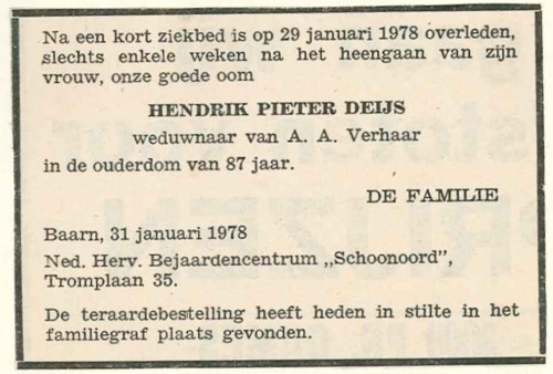 Afbeelding bij Hendrik Pieter  Deijs