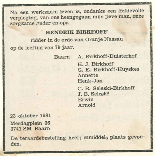 Afbeelding bij Hendrik  Birkhoff