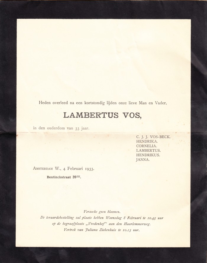 Afbeelding bij Lambertus  Vos