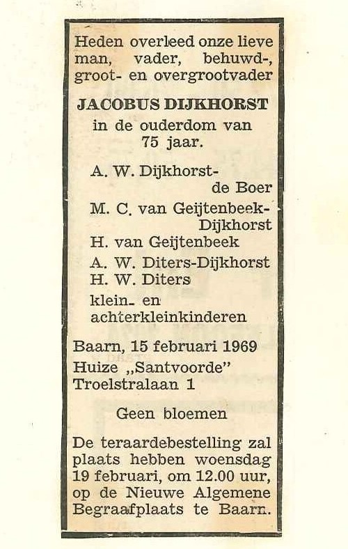 Afbeelding bij Jacobus  Dijkhorst