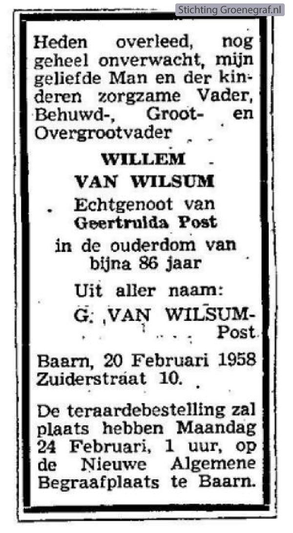 Afbeelding bij Willem van Wilsum