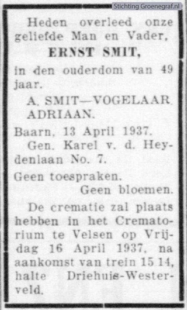 Afbeelding bij Ernst  Smit