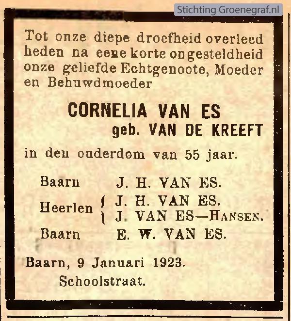 Afbeelding bij Cornelia van der Kreeft