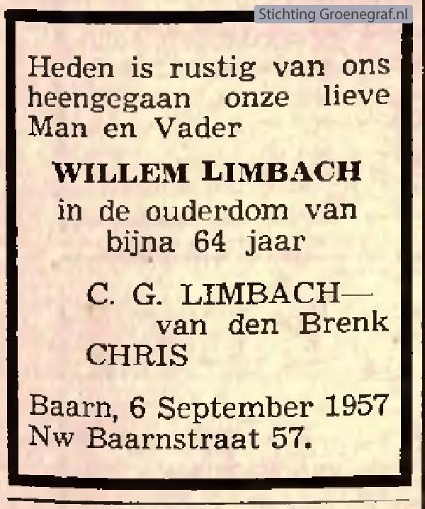 Afbeelding bij Willem  Limbach