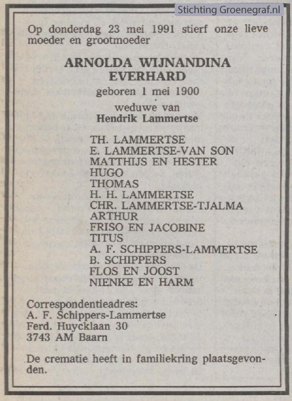 Afbeelding bij Arnolda Wijnandina   Everhard